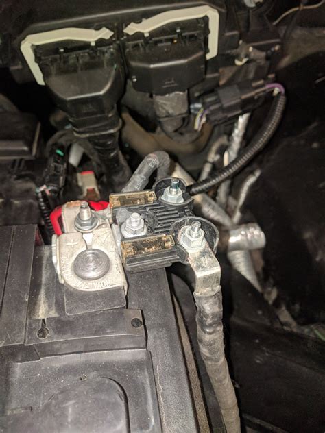 2015 ford escape high current battery junction box|Ford Escape red cable.